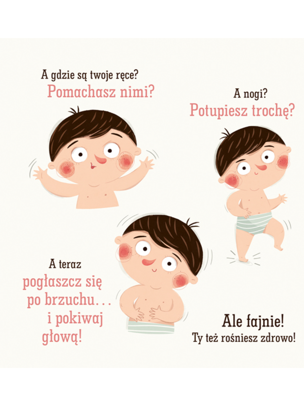Pucio rośnie zdrowo Wydawnictwo Nasza Ksiegarnia BÉBÉ Concept