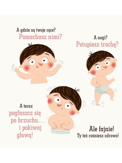 Pucio rośnie zdrowo Wydawnictwo Nasza Ksiegarnia BÉBÉ Concept