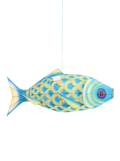 Ręcznie malowany lampion z jedwabiu Small Carp Petit Pan BÉBÉ Concept 