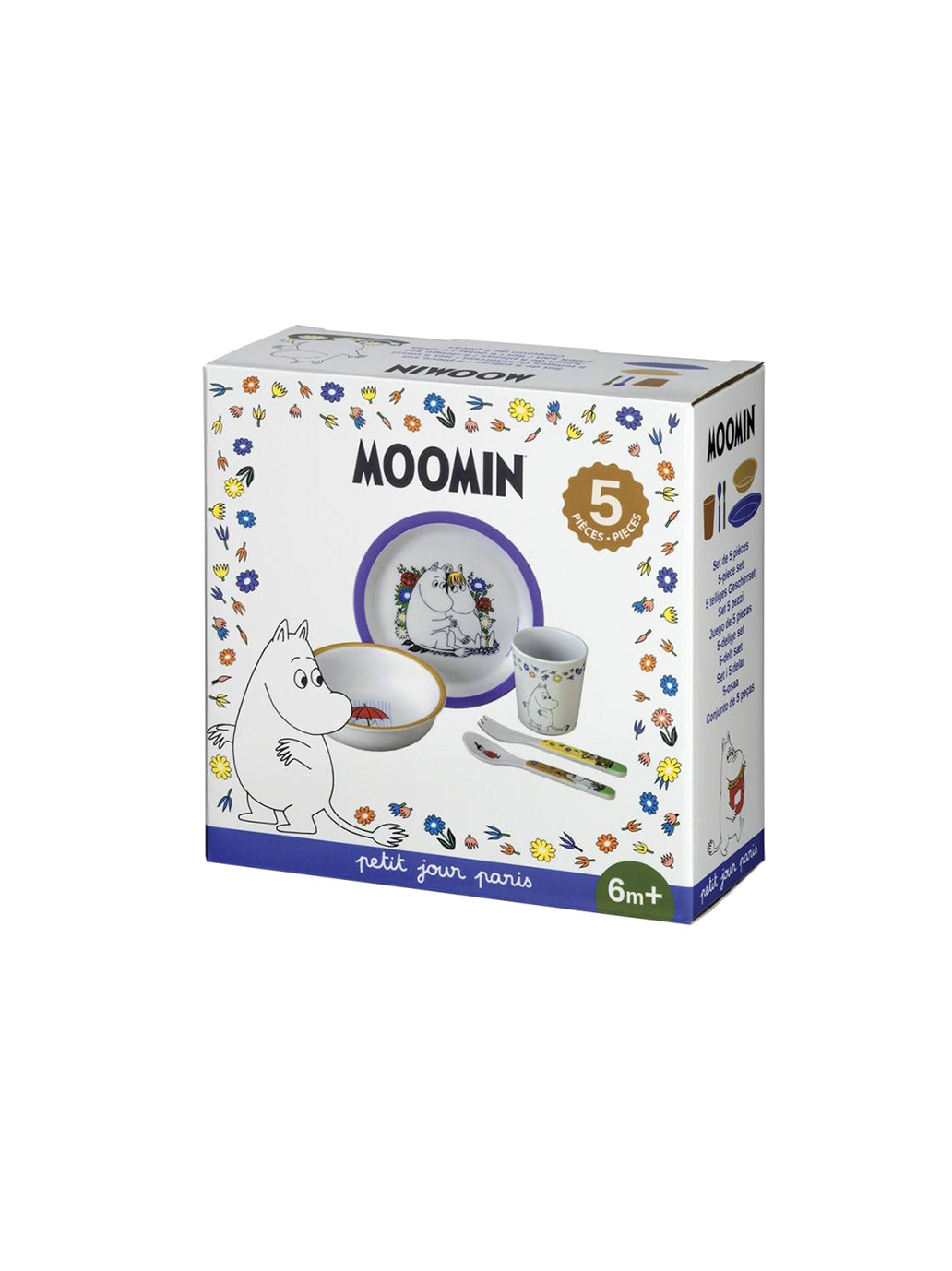 Zestaw dziecięcych naczyń z melaminy Maison Petit Jour BÉBÉ Concept