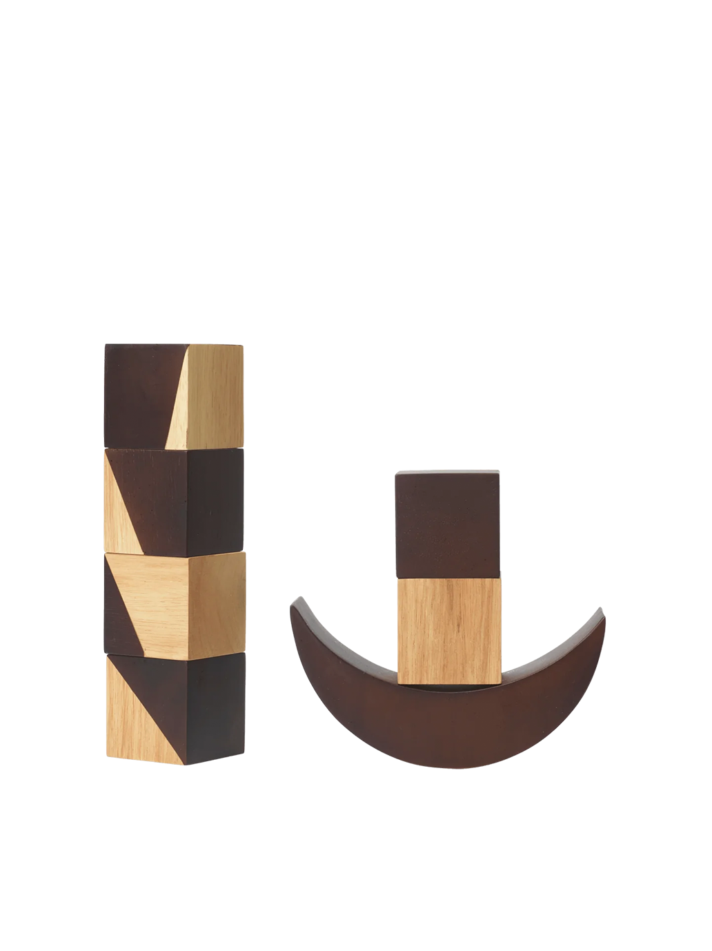 Drewniana układanka Phase Wooden Blocks Ferm Living BÉBÉ Concept 