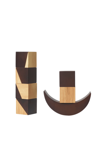 Drewniana układanka Phase Wooden Blocks Ferm Living BÉBÉ Concept 