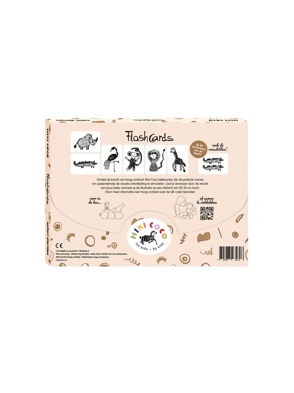 Karty kontrastowe dla niemowląt Mini Coco BÉBÉ Concept 