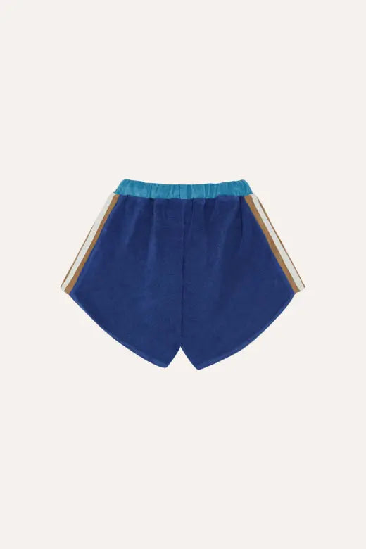 Blue Color Block Shorts The Campamento BEBE Concept 