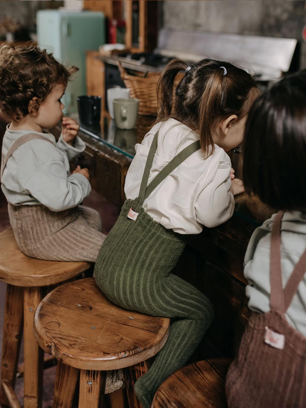 Ciepłe bawełniane rajstopy Granny teddy GOTS Silly Silas BÉBÉ Concept