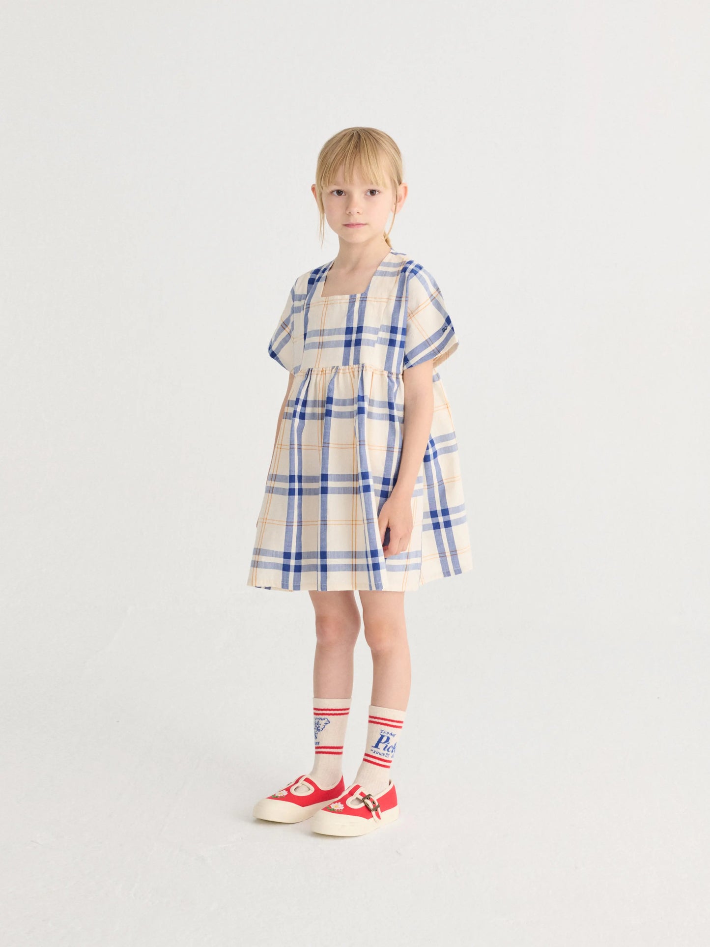 Sukienka Fun Tartan woven dress Bobo Choses BEBE Concept 