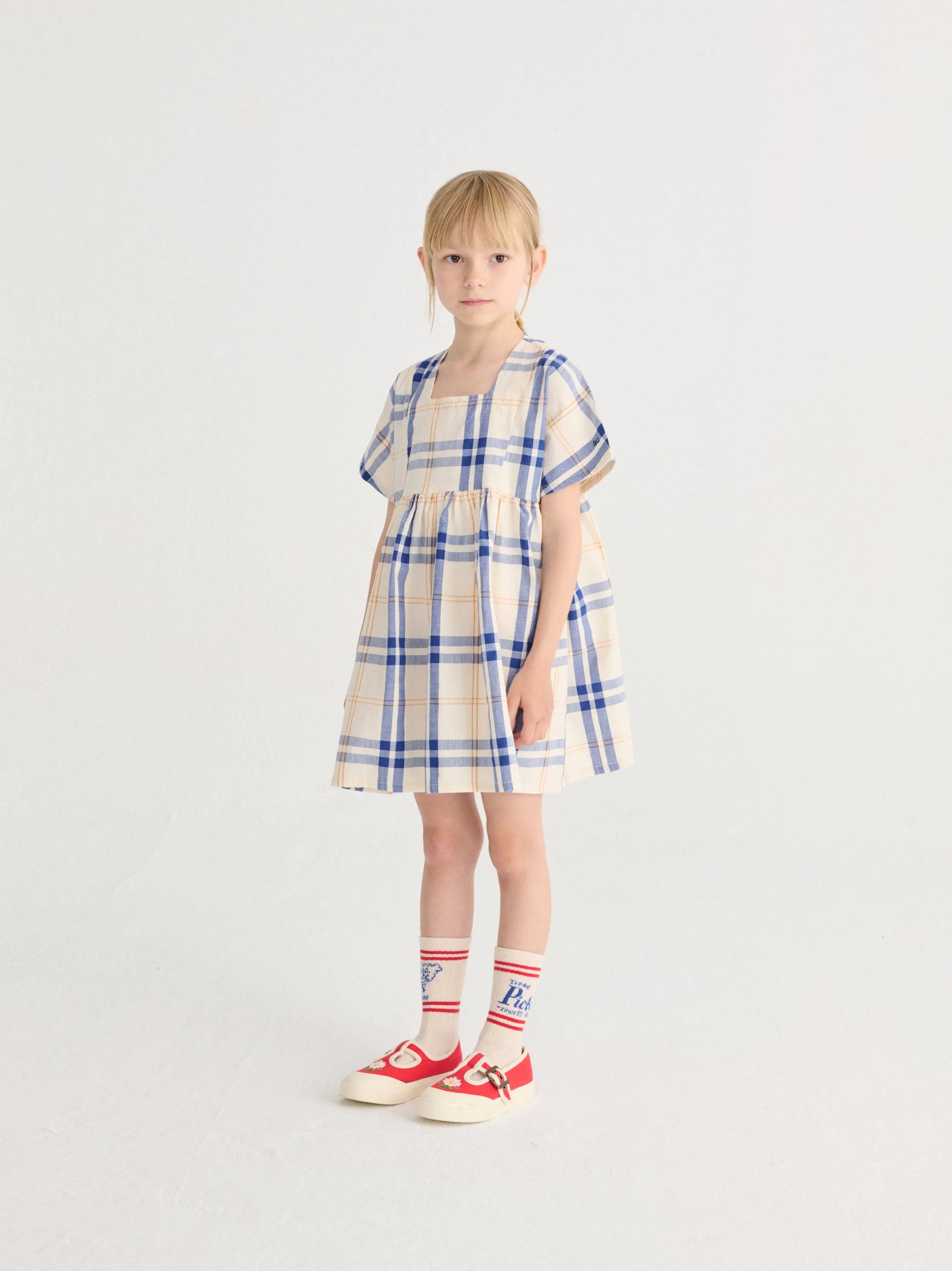 Sukienka Fun Tartan woven dress Bobo Choses BEBE Concept 