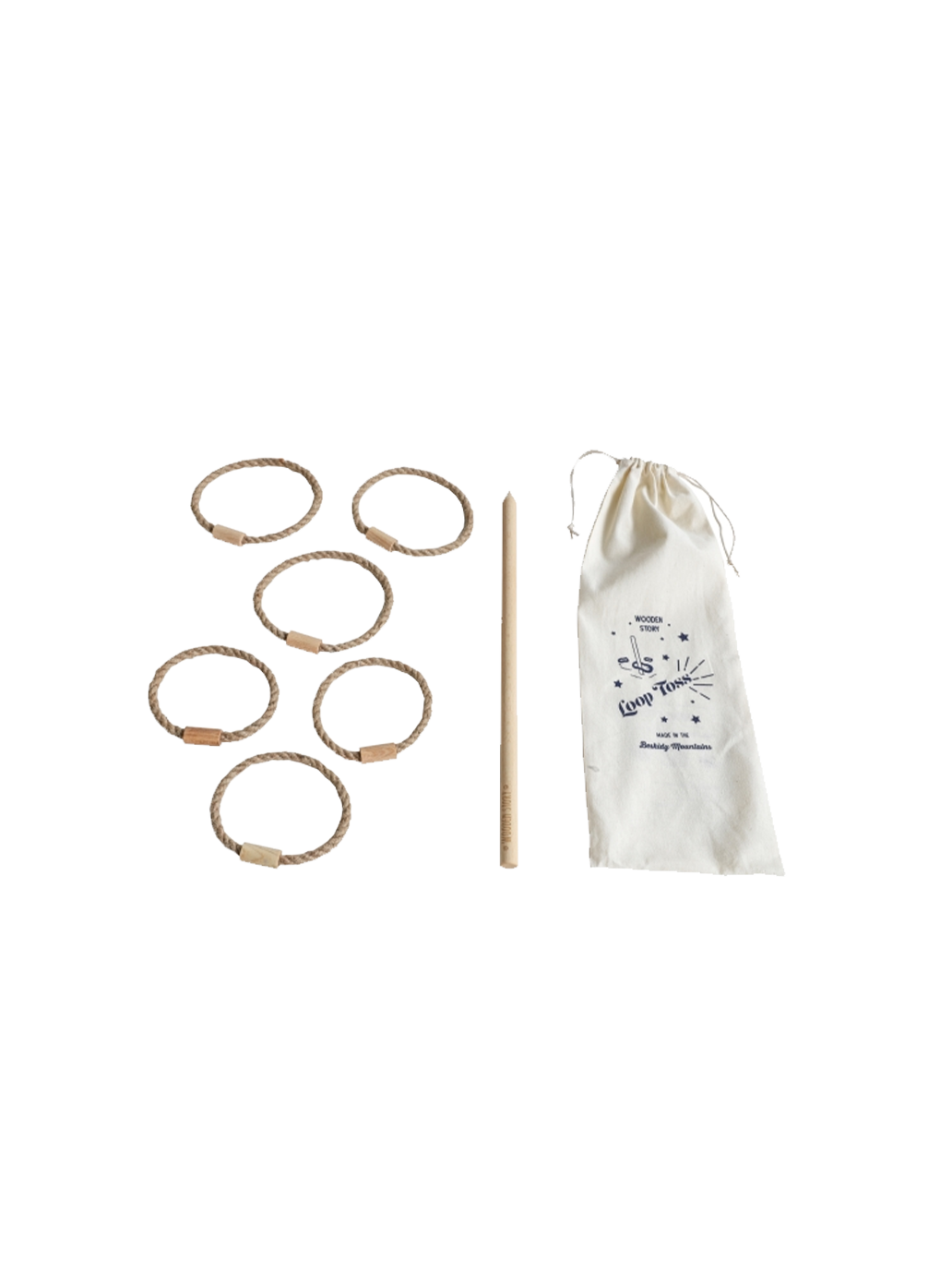 Drewniana gra ruchowa retro Loop Toss Wooden Story BÉBÉ Concept 