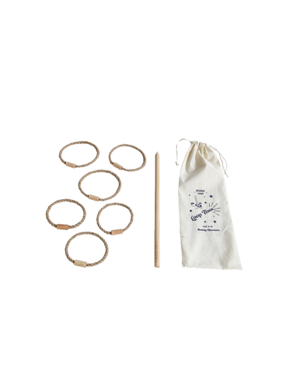 Drewniana gra ruchowa retro Loop Toss Wooden Story BÉBÉ Concept 