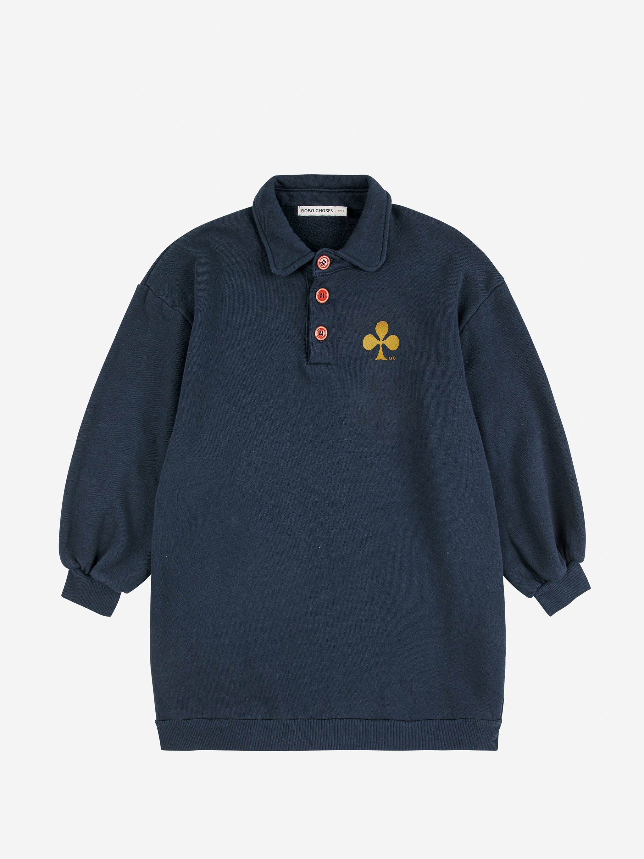 Clover polo sweatshirt dress Kids Bobo Choses BÉBÉ Concept 