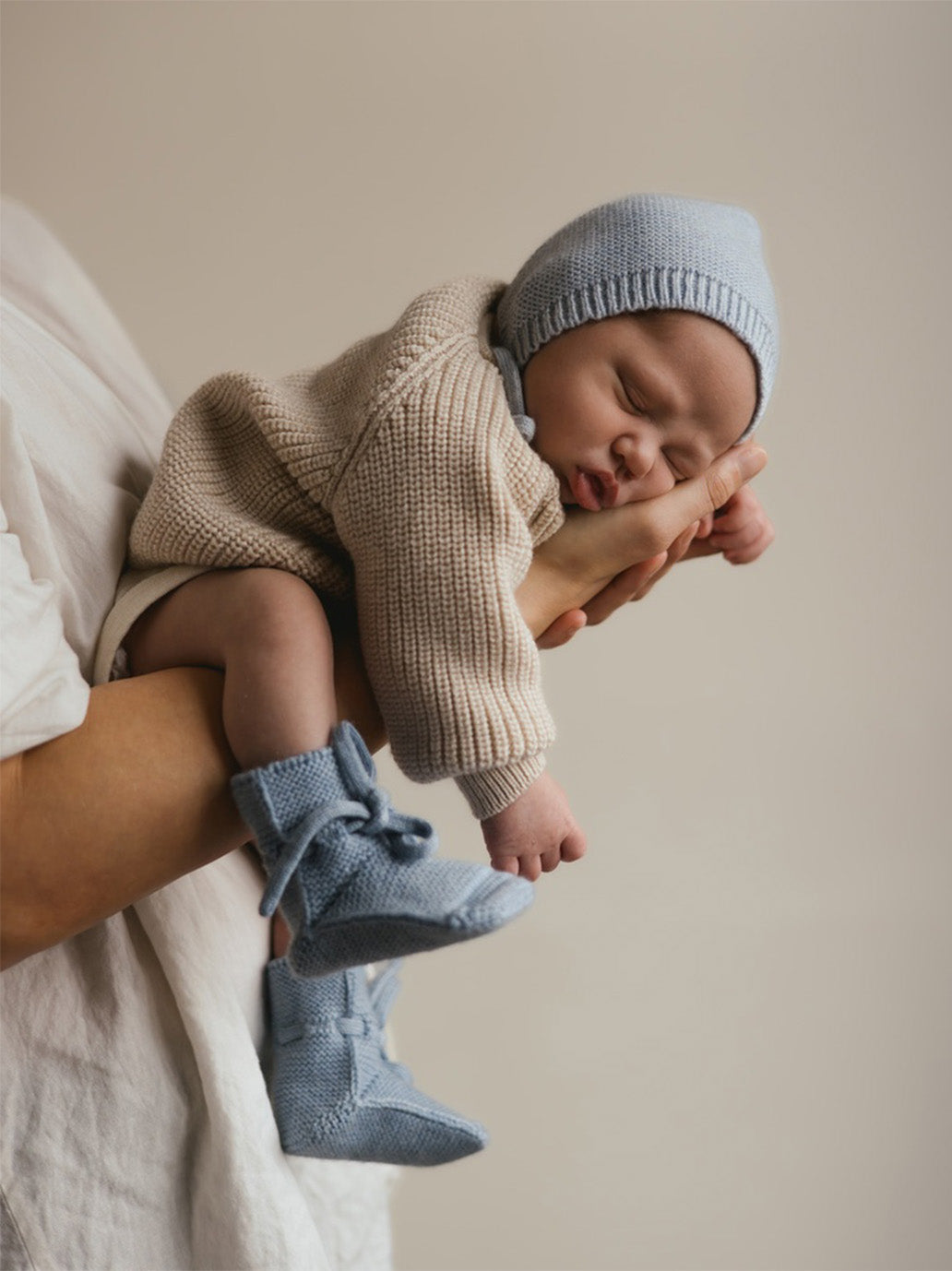 Miękkie buciki z wełny merino Hvid BÉBÉ Concept 