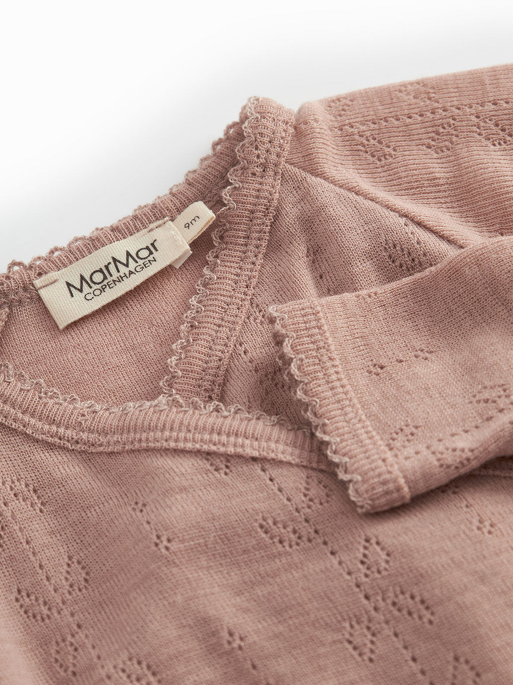 Śpioszki niemowlęce merino Rubetta Pointelle MarMar Copenhagen BÉBÉ Concept 