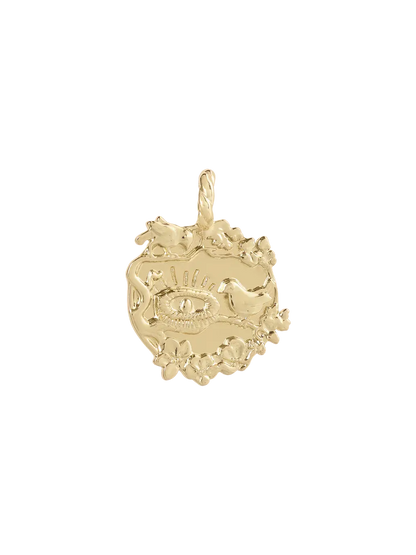 Pozłacana zawieszka Memorable Charm Birth Anna + Nina BÉBÉ Concept 