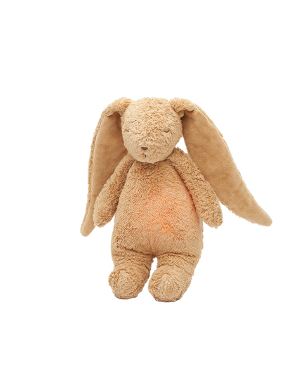 Szumiący króliczek organic z lampką nocną Moonie BÉBÉ Concept 