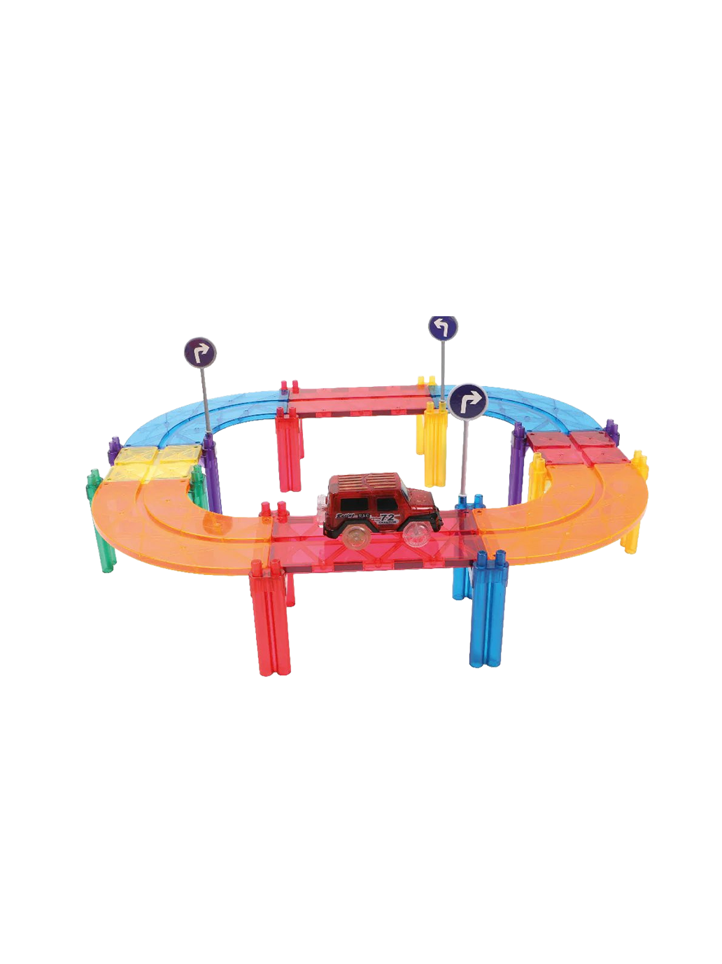 Klocki magnetyczne Race Track Cleverclixx BÉBÉ Concept 