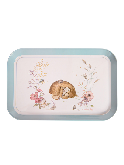 Metalowy zestaw do herbaty w kuferku Moulin Roty BÉBÉ Concept 