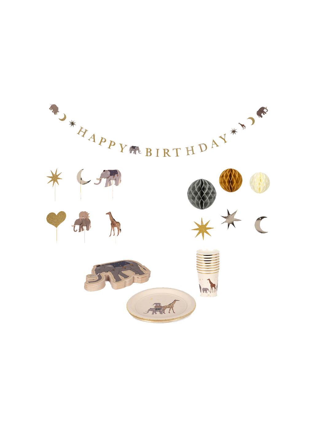 Zestaw ozdób urodzinowych Party Kit Konges Slojd BÉBÉ Concept 