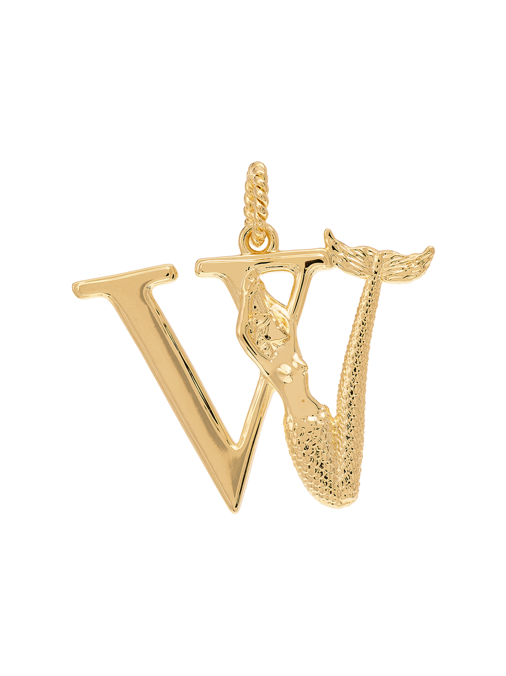 Pozłacana zawieszka Initial Muse Necklace Charm W