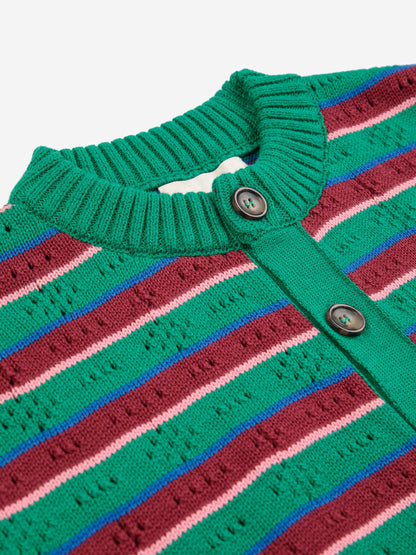 Tic Tac Toe striped cardigan Kids Bobo Choses BÉBÉ Concept 