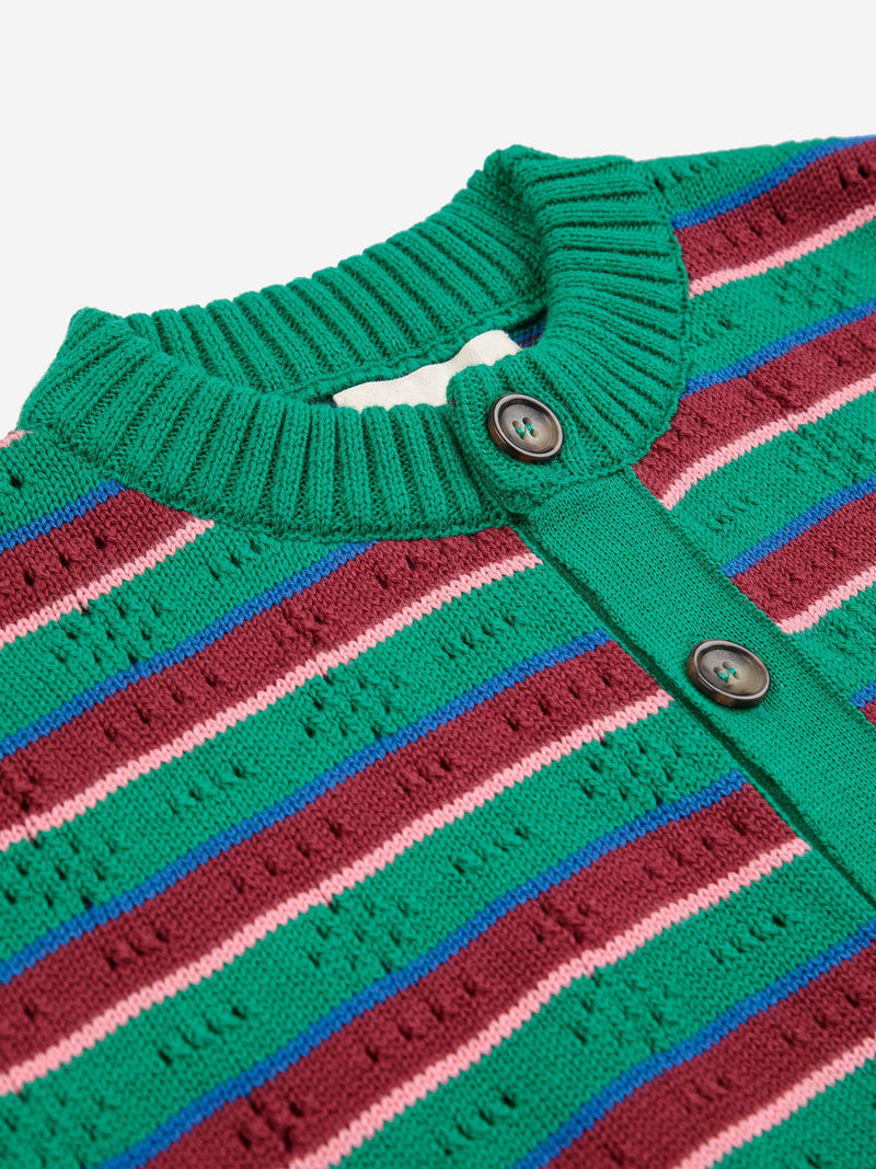 Tic Tac Toe striped cardigan Kids Bobo Choses BÉBÉ Concept 