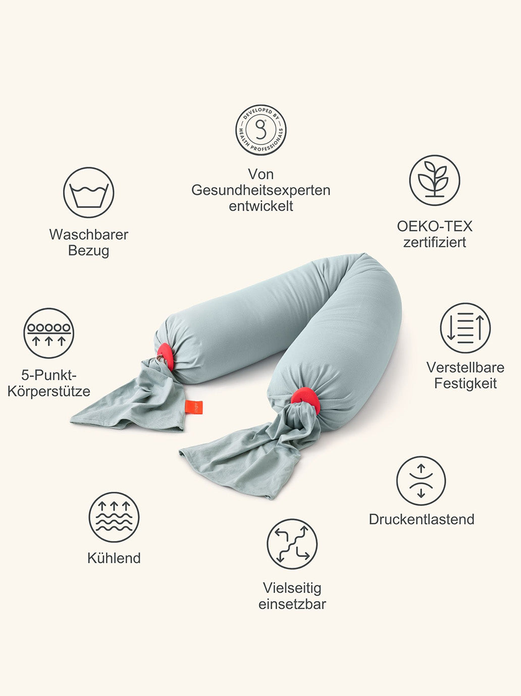 Poduszka ciążowa Pregnancy Pillow EUCALYPTUS