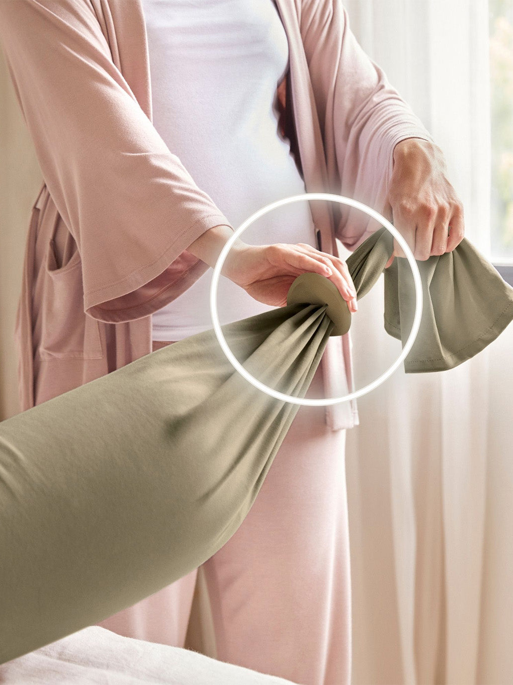 Poduszka ciążowa Pregnancy Pillow DUSTY OLIVE