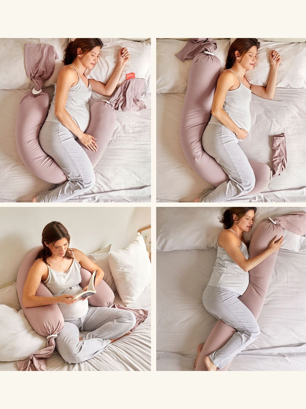 Poduszka ciążowa Pregnancy Pillow DUSTY PINK