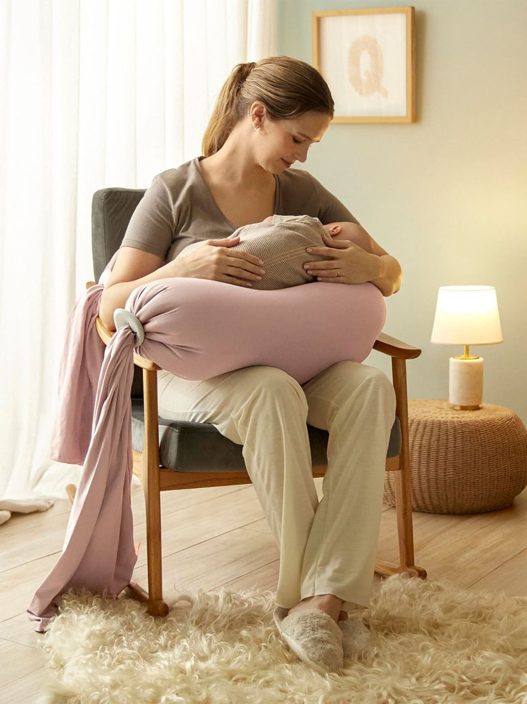 Poduszka ciążowa Pregnancy Pillow DUSTY PINK