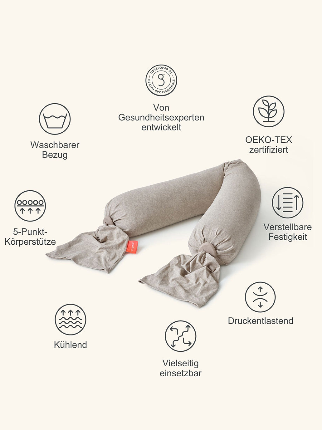 Poduszka ciążowa Pregnancy Pillow SEASHELL BEIGE