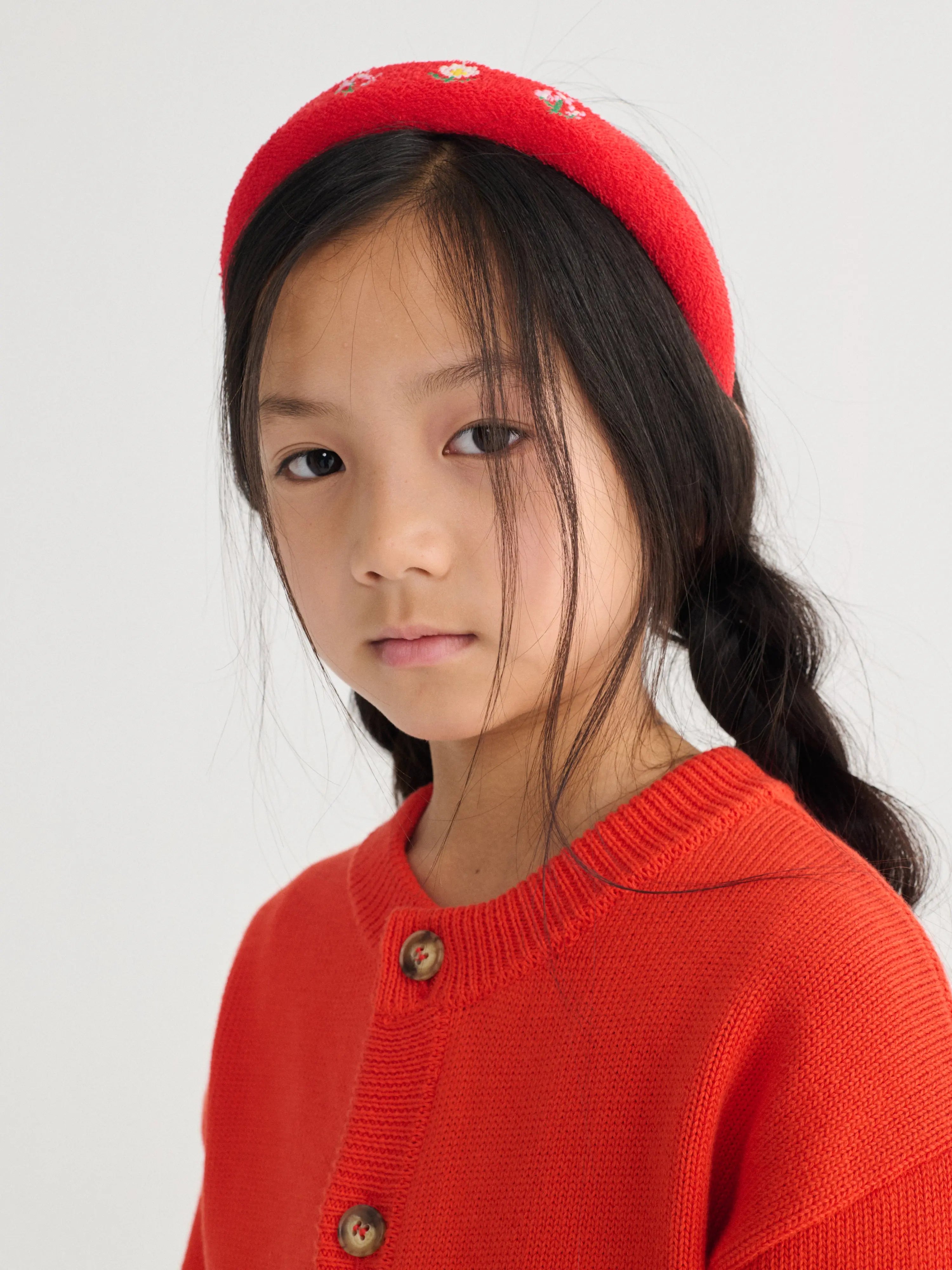 Pixel Daisies terry cloth headband Bobo Choses BÉBÉ Concept 