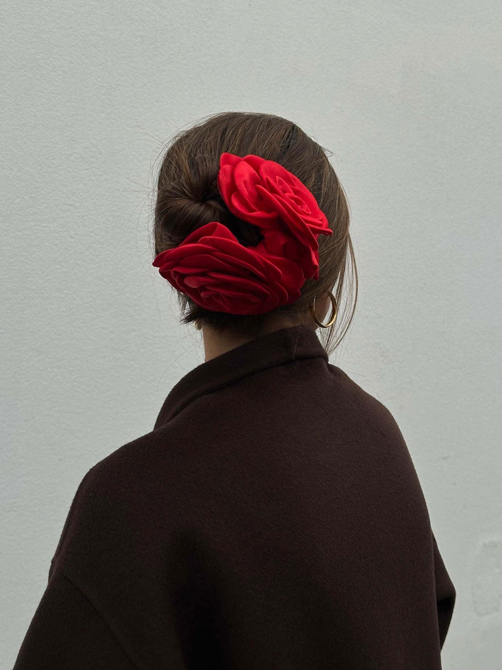 Klamra do włosów Giant Satin Rose Claw Pico BÉBÉ Concept 