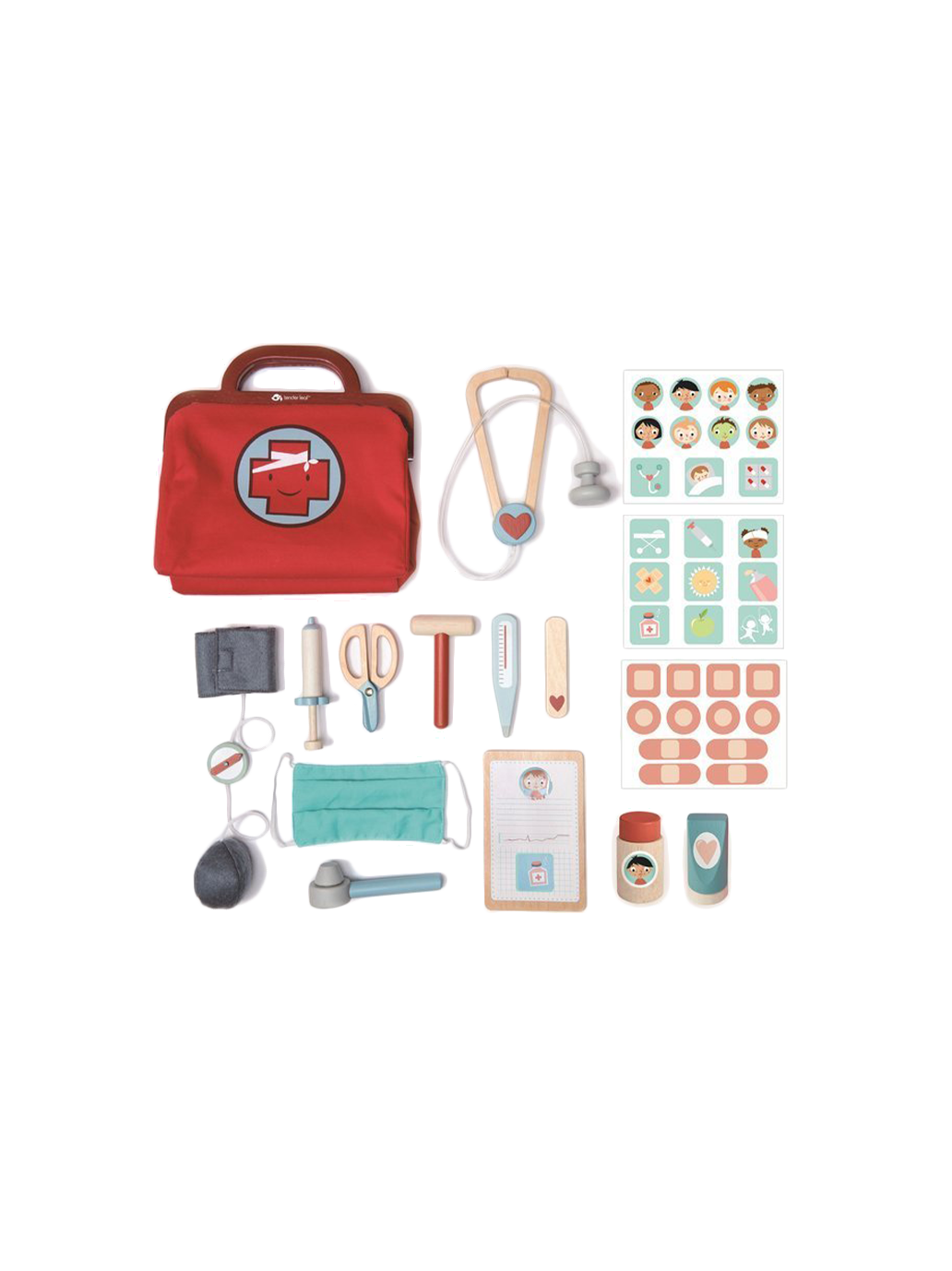 Zabawkowy zestaw lekarski z kuferkiem Tender Leaf Toys BÉBÉ Concept