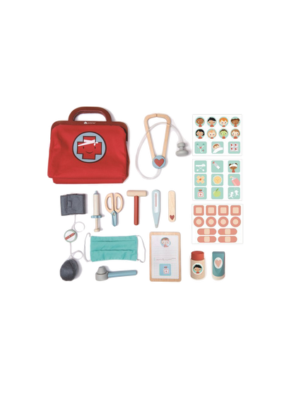Zabawkowy zestaw lekarski z kuferkiem Tender Leaf Toys BÉBÉ Concept