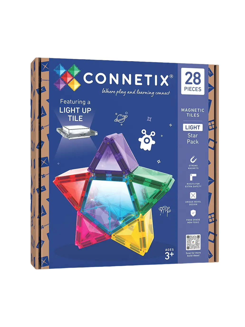 Podświetlane klocki magnetyczne Light Star Pack Connetix BÉBÉ Concept 