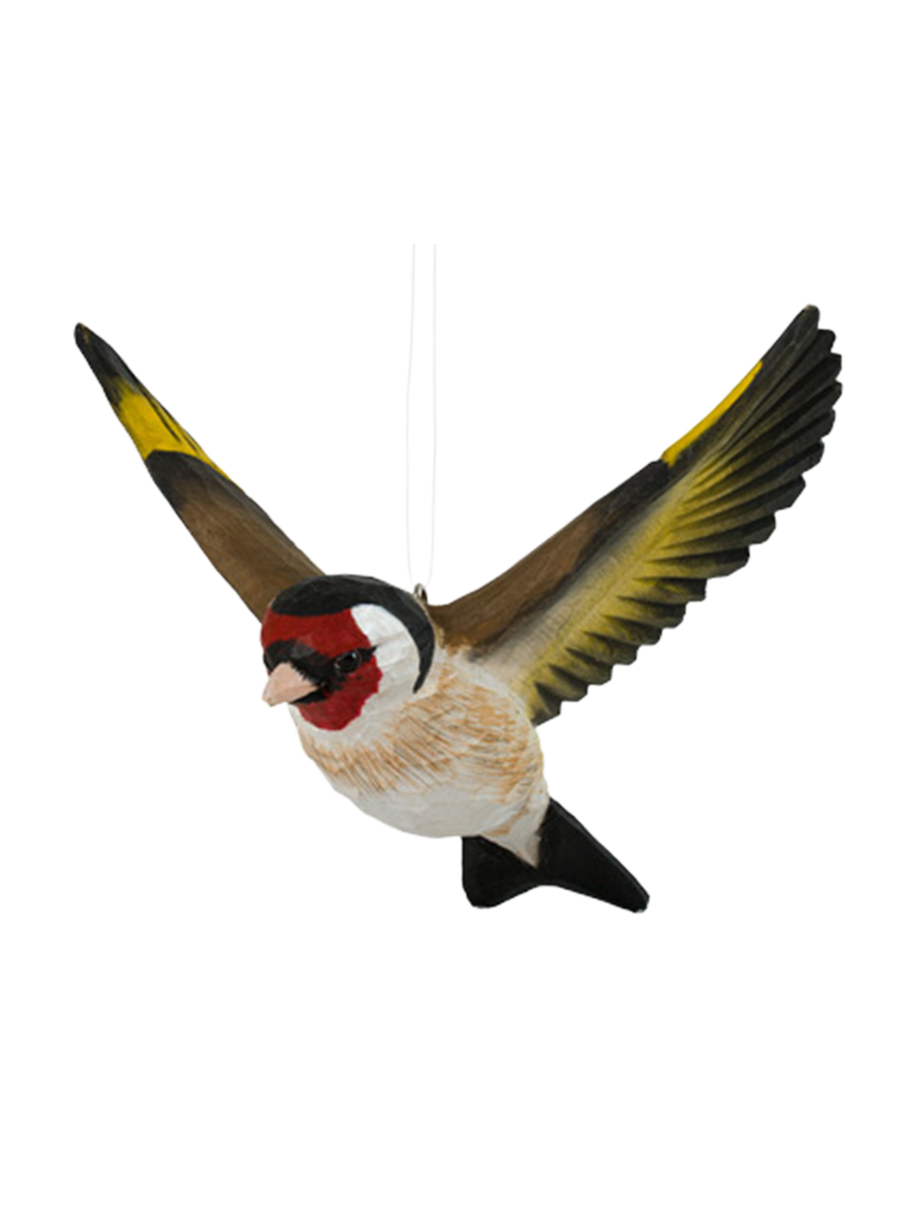 Drewniana dekoracyjna zawieszka Szczygieł Wildlife Garden BÉBÉ Concept 