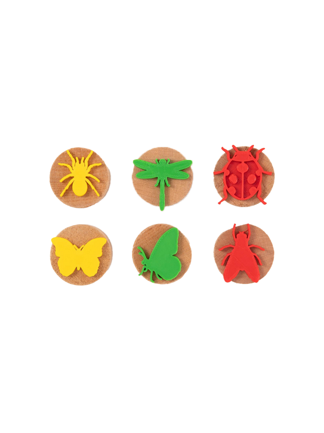 Zestaw drewnianych stempli do ciastoliny i farb ChildGen BÉBÉ Concept 