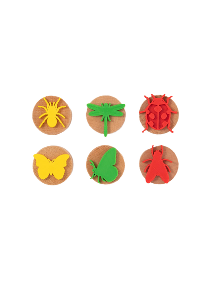 Zestaw drewnianych stempli do ciastoliny i farb ChildGen BÉBÉ Concept 