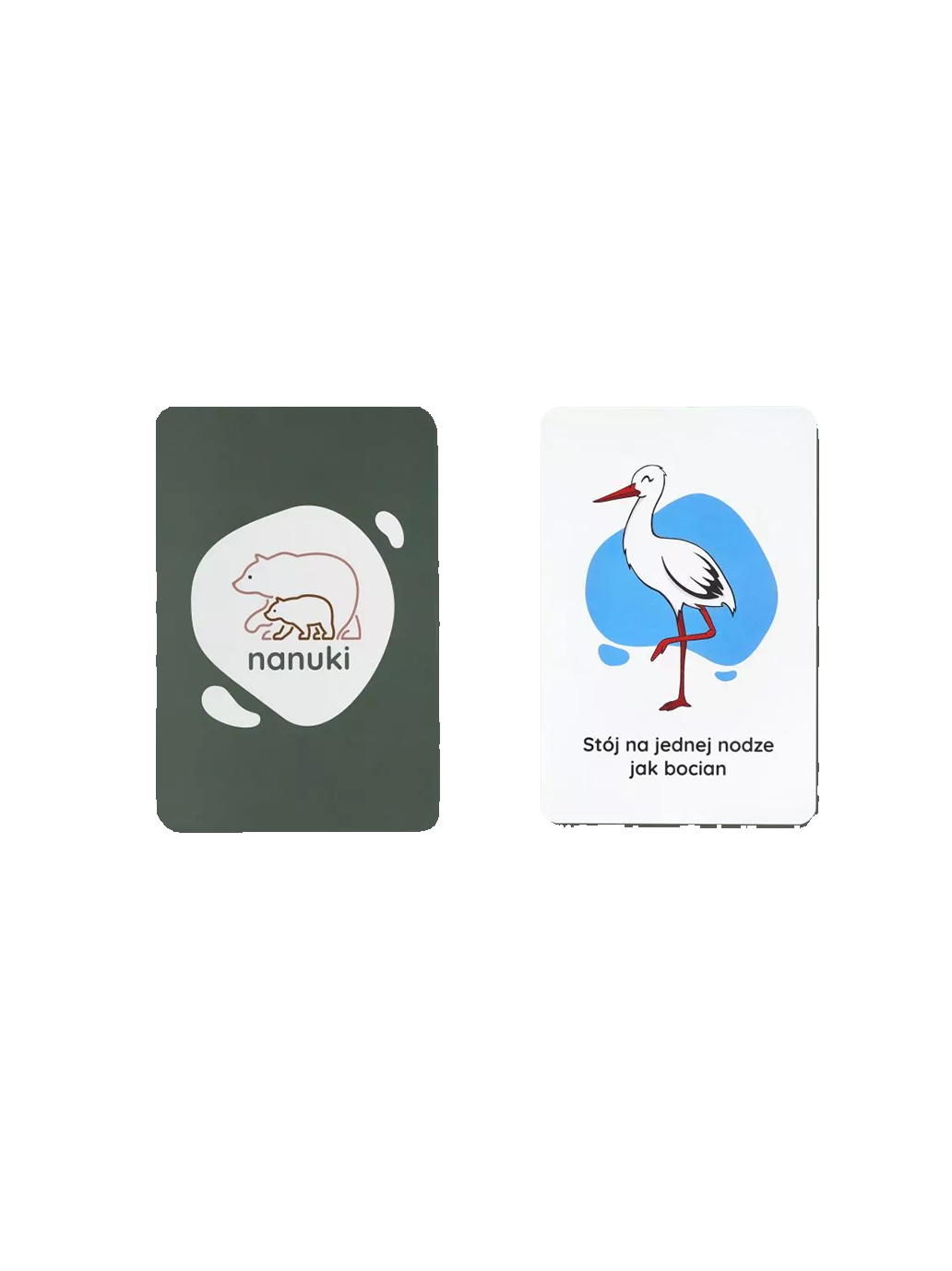 Edukacyjne karty ruchowe Nanuki BÉBÉ Concept 