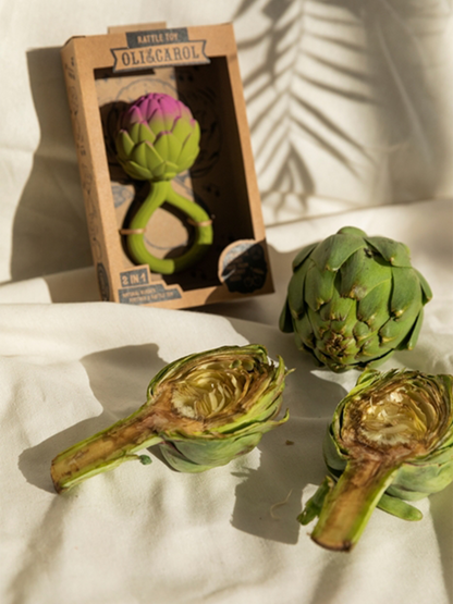 Gryzak grzechotka z kauczuku Oli &amp; Carol BÉBÉ Concept 