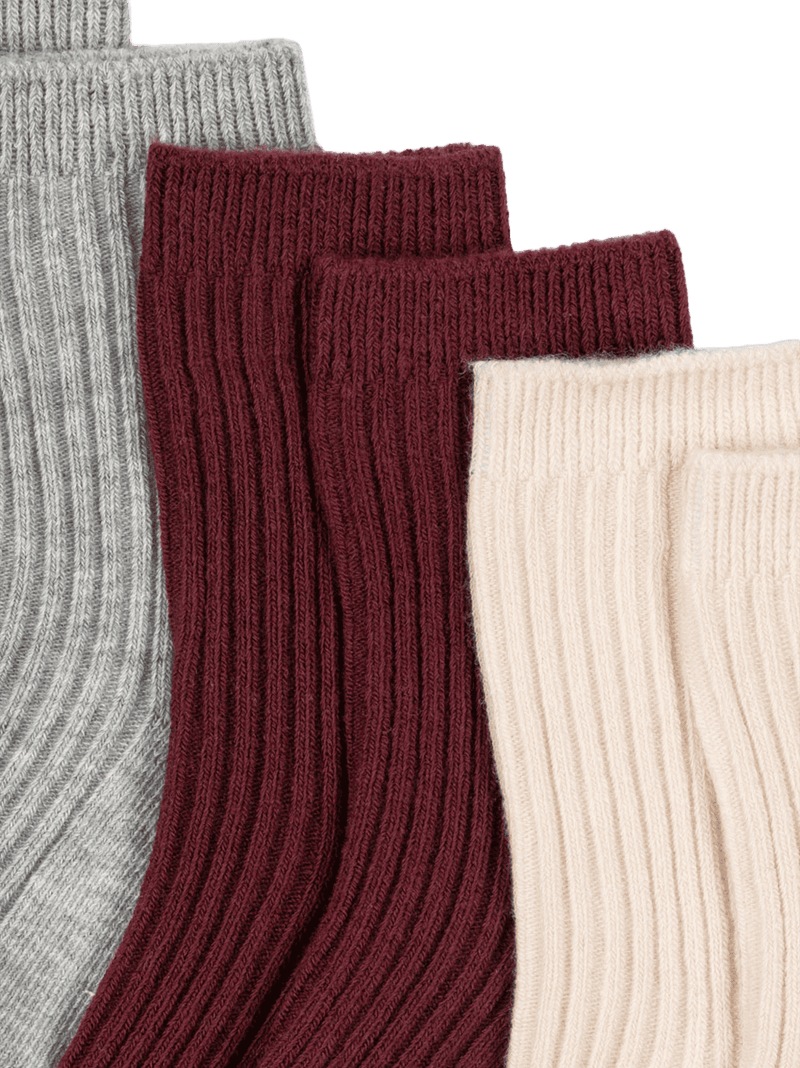 Skarpetki 3 pack rib socks Konges Slojd BÉBÉ Concept 