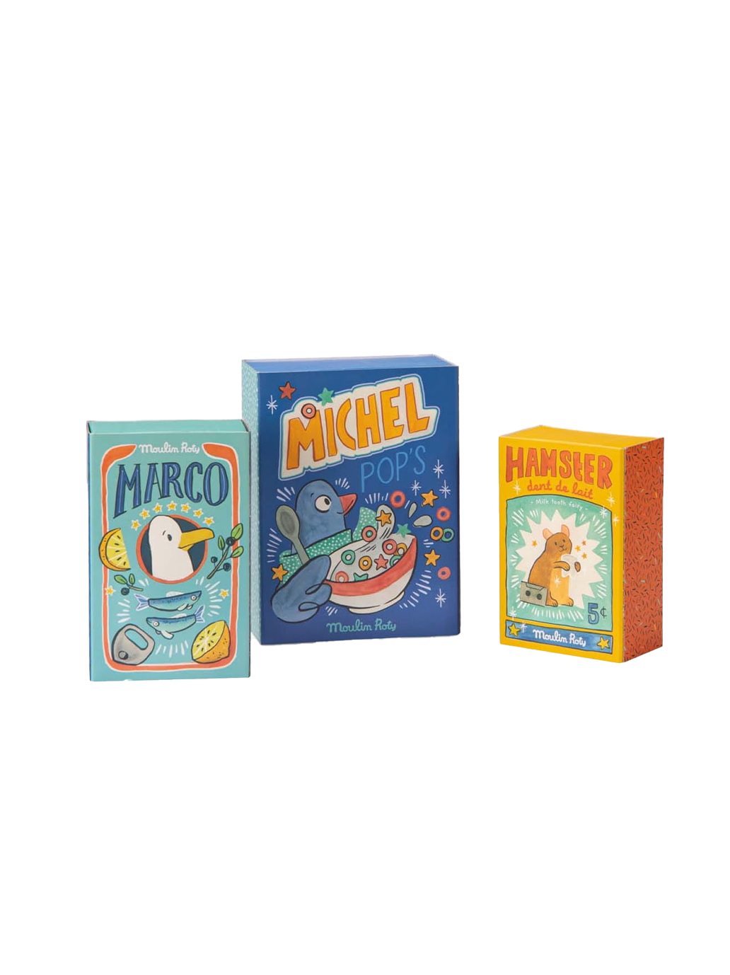 Maskotka chomik w pudełku na mleczne ząbki Moulin Roty BÉBÉ Concept 