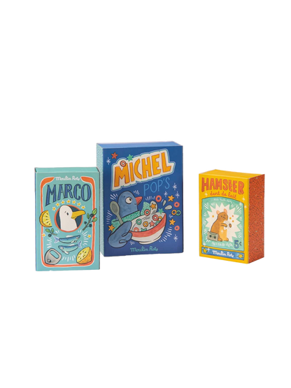 Maskotka chomik w pudełku na mleczne ząbki Moulin Roty BÉBÉ Concept 