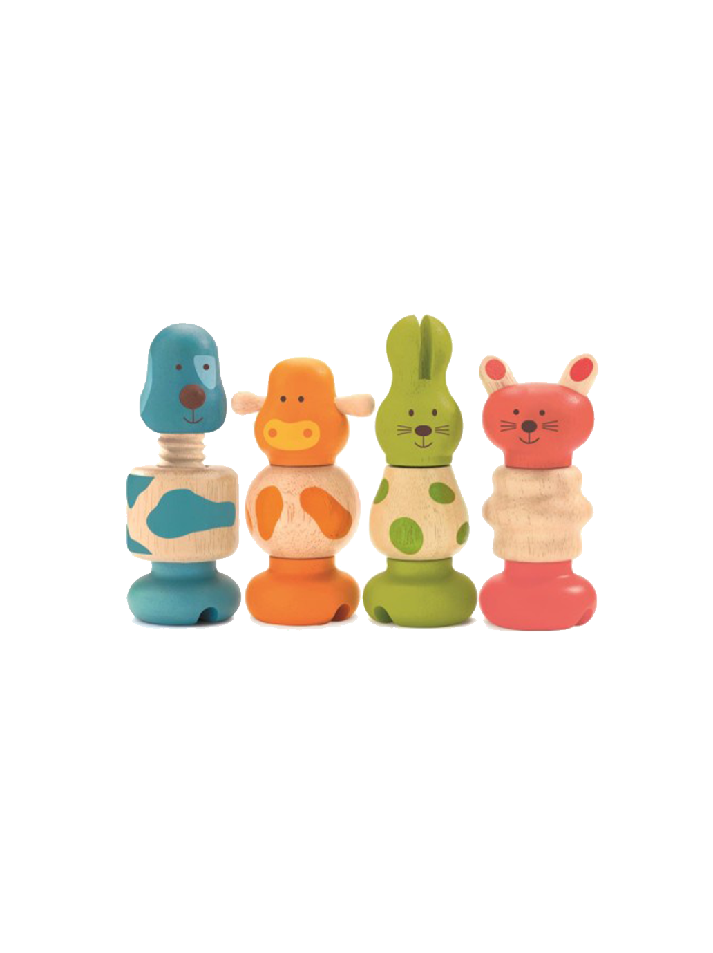 Drewniana zabawka manualna śrubki Djeco BÉBÉ Concept