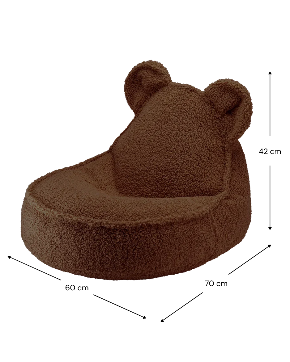Sillón puff con forma de oso para niños TEDDY MAPLE