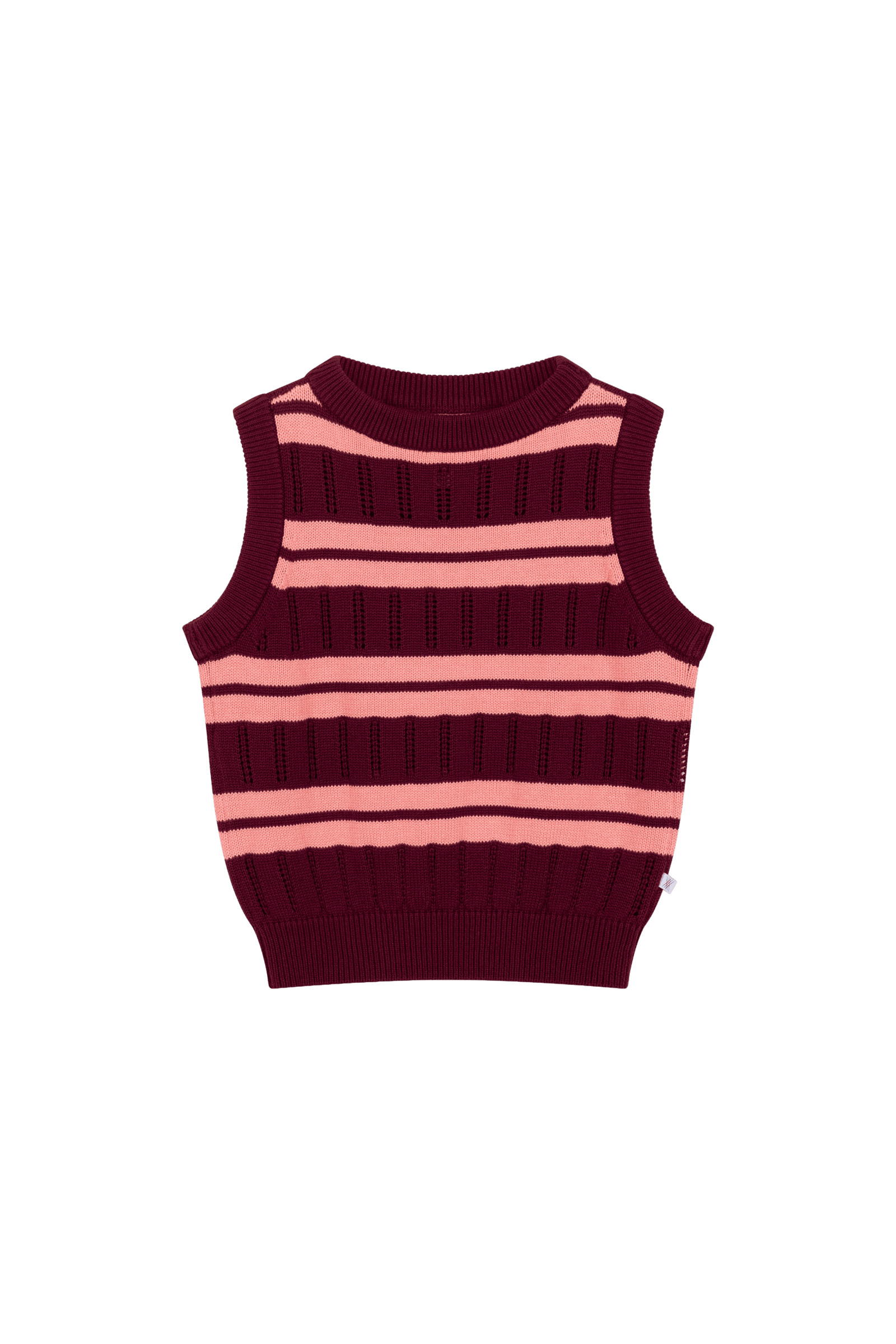 Sweter bez rękawów Knit Tank MULBERRY FLAMINGO AJOUR