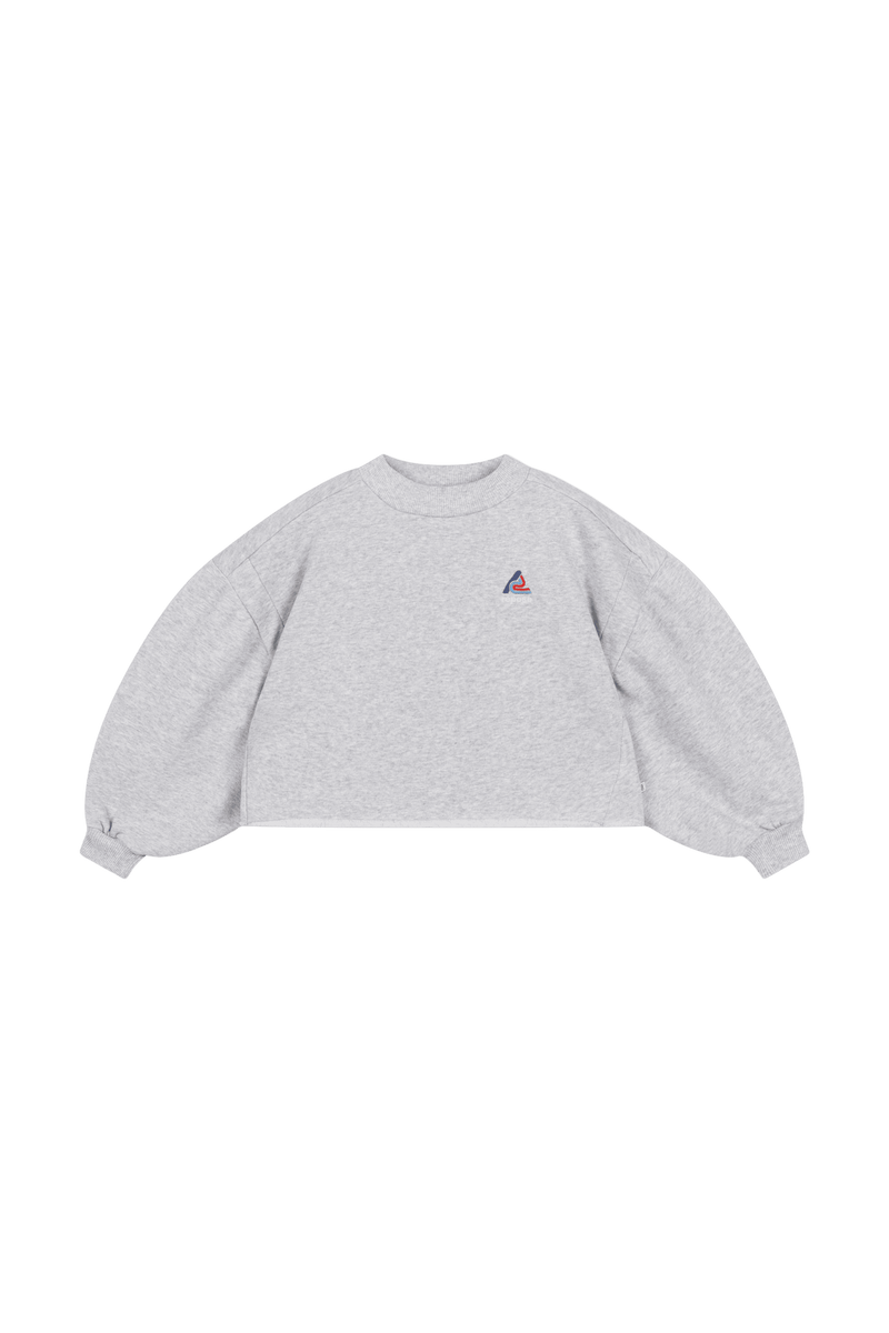 Bluza Crop Heart Sweater