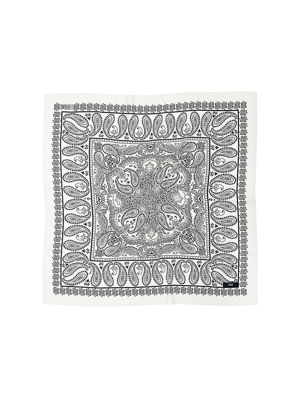 Bandana Scarf ECRU &amp; BLACK