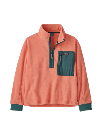 Bluza polarowa kids Microdini 1/2 Zip P/O PEAK PINK