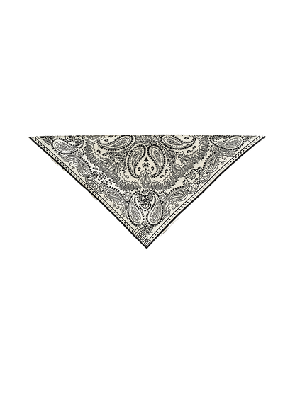 Mini Bandana Scarf ECRU/BLACK