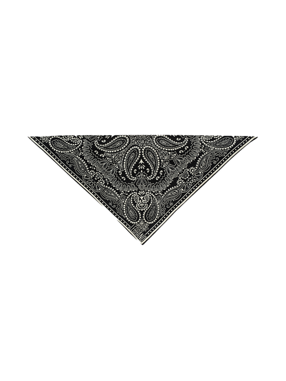 Mini Bandana Scarf BLACK/ECRU